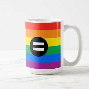 Regenboogvlag voor homo's koffiemok