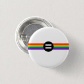 Regenboogvlag voor homo's ronde button 3,2 cm (Voorkant /achterkant)