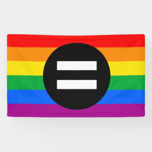 Regenboogvlag voor homo's spandoek