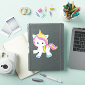 Regenboogvlies, Cute Unicorn, Star, Magic Unicorn Sticker (iPad Cover)