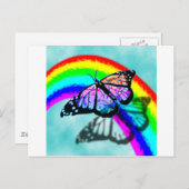 Regenboogvlinder Briefkaart (Voorkant / Achterkant)