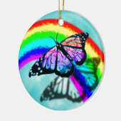 Regenboogvlinder Keramisch Ornament (Links)