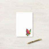 Regenboogvlinder Post-it® Notes (Op bureau)