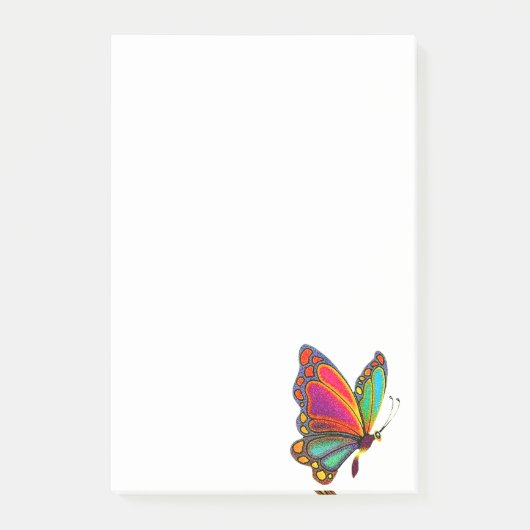 Regenboogvlinder Post-it® Notes (Voorkant)
