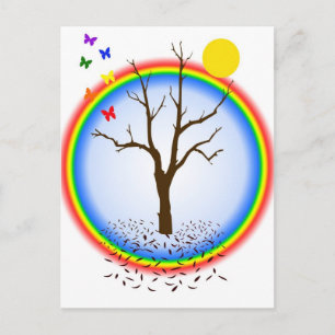 Regenboogvlinders Briefkaart