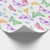 Regenboogvlinders Cadeaupapier (Hoek)