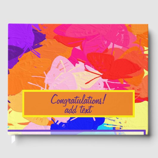 Regenboogvlinders Gastenboek (Voorkant)