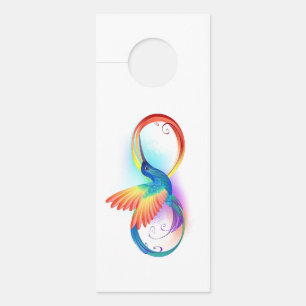 Regenboogvogel met oneindige symbolen