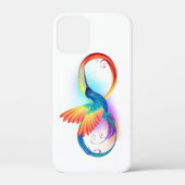 Regenboogvogel met oneindige symbolen Case-Mate iPhone case (Achterkant)