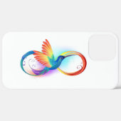 Regenboogvogel met oneindige symbolen Case-Mate iPhone case (Achterkant / Rechts)