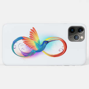 Regenboogvogel met oneindige symbolen iPhone 11 pro max hoesje