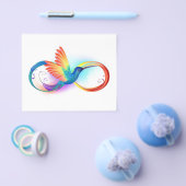 Regenboogvogel met oneindige symbolen flyer (Enkel)