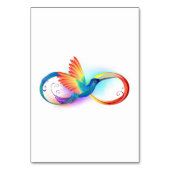Regenboogvogel met oneindige symbolen kaart (Voorkant)