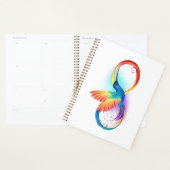 Regenboogvogel met oneindige symbolen planner (Display)