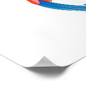 Regenboogvogel met oneindige symbolen poster (Hoek)