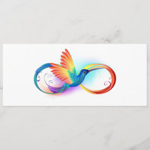 Regenboogvogel met oneindige symbolen programma