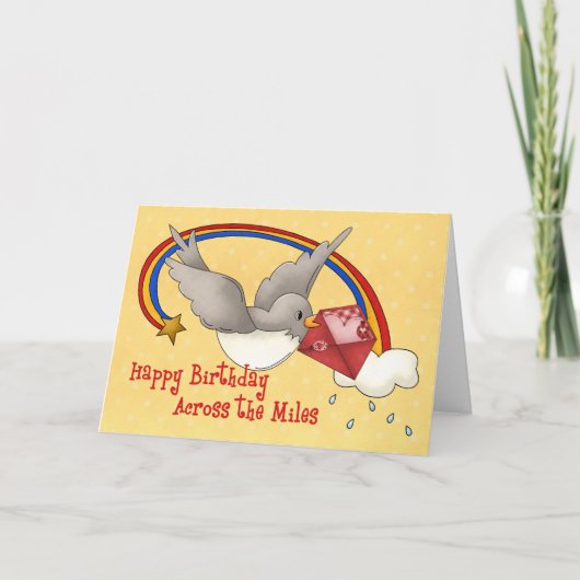 Regenboogvogel over de mijlen kaart (Voorkant)