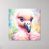 Regenboogvogels Flamingo 3 Canvas Afdruk (Voorkant)