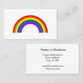 Regenboogvorm Visitekaartje (Voorkant / Achterkant)