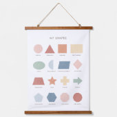 Regenboogvormen Poster Classroom Decor Hangend Wandkleed (Voorkant)