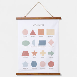 Regenboogvormen Poster Classroom Decor Hangend Wandkleed