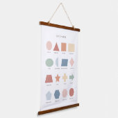 Regenboogvormen Poster Classroom Decor Hangend Wandkleed (Gebogen)