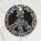 Regenboogvredessymbool Nieuwjaar Bedankjes Labels (Achterkant)