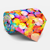 regenboogvuurwerk stropdas (Opgerold)