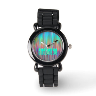 Regenboogwacht. Holografisch! Voeg Naam of Logo to Horloge