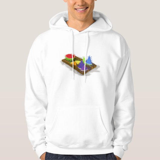 regenboogwatermeloen hoodie (Voorkant)