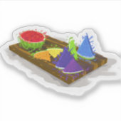 regenboogwatermeloen sticker (Voorkant)