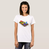 regenboogwatermeloen t-shirt (Voorkant volledig)
