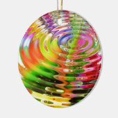 Regenboogwaterringen Keramisch Ornament (Links)
