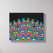 Regenboogwaterval - Fractale kunst Canvas Afdruk (Voorkant)