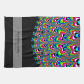 Regenboogwaterval - Fractale kunst Theedoek (Horizontaal)