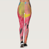 Regenboogwaterval schilderen leggings (Achterkant)