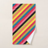 Regenboogwatervalstrips Bad Handdoek (Handdoek)