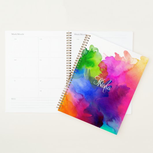 RegenboogWaterverf Abstract Planner (Display)