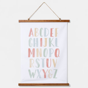 RegenboogWaterverf Alfabet ABC Classroom Decor Hangend Wandkleed