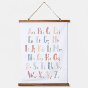 RegenboogWaterverf Alfabet ABC Classroom Decor Hangend Wandkleed