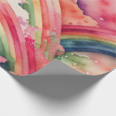 regenboogwaterverf cadeaupapier (Hoek)
