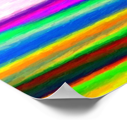 RegenboogWaterverf Poster (Hoek)