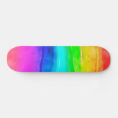 RegenboogWaterverf Skateboard (Horizontaal)