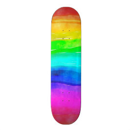 RegenboogWaterverf Skateboard