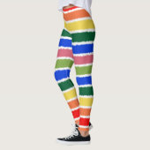 RegenboogWaterverf Stripes kleurig Leggings (Links)