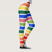 RegenboogWaterverf Stripes kleurig Leggings (Rechts)