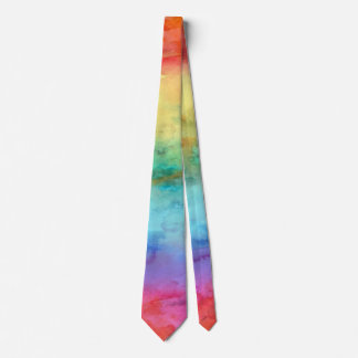RegenboogWaterverf Stropdas