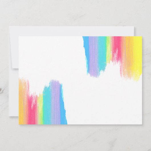 RegenboogWaterverf zal je mijn Bridesmaid zijn Kaart (Achterkant)