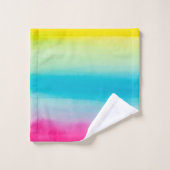 Regenboogwaterverven Bad Handdoek (Wasdoekje)