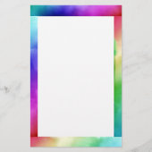 RegenboogWaterverven Briefpapier (Voorkant)